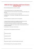 BUAD 341 Exam 1 Questions with Correct Answers Already Passed