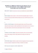 HOSPITAL ORIENTATION EXAM 2024&sol;ACTUAL EXAM QUESTIONS AND CORRECT DETAILED ANSWERS SOLVED 2024-2025