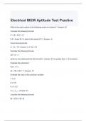 Electrical IBEW Aptitude Test Practice Questions and Answers