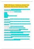 PUBH 302 Exam 3 Galloway Actual Test  Questions And Correct Answers 100&percnt;