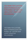 TEST BANK FOR CLAYTONS BASIC PHARMACOLOGY FOR NURSES 18TH EDITION 2024 LATEST UPDATE BY WILLIHNGANZ. .pdf