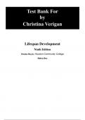 Test Bank For Lifespan Development, 9th Edition by Denise Boyd  2024 Chapter 1-19