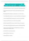 Fluid and Electrolyte Imbalances TOP  Exam Questions and CORRECT Answers