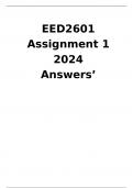 EED2601 ASSIGNMENT 1 &lpar;ANSWERS&rpar;2024 DISTINCTION 
