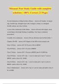 Missouri Post Study Guide with complete solutions &vert; 100&percnt; Correct&vert; 23 Pages