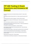 ITP 400 Tooling U Exam Questions and Answers All Correct 