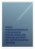 LEHNE’S PHARMACOTHERAPEUTICS FOR ADVANCED PRACTICE NURSES AND PHYSICIAN ASSISTANTS 2ND EDITION ROSENTHAL TEST BANK.pdf