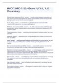 UNCC INFO 3120 - Exam 1 &lpar;Ch 1&comma; 2&comma; 5&rpar; Vocabulary Questions and Answers 100&percnt; correct