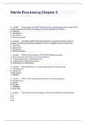 Sterile Processing Chapter 5, Questions with correct Answers 2024