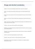 Drugs And Alcohol Vocabulary Exam Questions 2024&period;