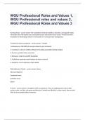 WGU Professional Roles and Values 1, WGU Professional roles and values 2, WGU Professional Roles and Values 3 exam questions and 100% correct answers 2024