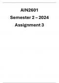 AIN2601 Assignment 3 Semester 2 2024