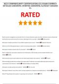 ISC2 CYBERSECURITY CERTIFICATION &lpar;CC&rpar; EXAM CORRECT DETAILED ANSWERS &lpar;VERIFIED ANSWERS&rpar; ALREADY GRADED A&plus;