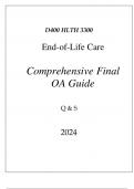 (WGU D400) HLTH 3300 END-OF-LIFE CARE COMPREHENSIVE FINAL OA GUIDE 2024.
