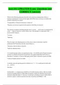 Acct 211 UPDATED Exam Questions and  CORRECT Answers