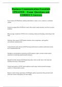 Business Communication Essentials UPDATED Exam Questions and  CORRECT Answers