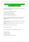 ACCT 612 UPDATED Exam Questions  and CORRECT Answers