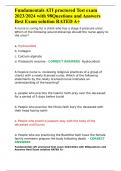 Fundamentals ATI proctored Test exam 2023&sol;2024 with 98Questions and Answers Best Exam solution RATED A&plus;