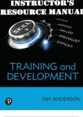 Training and Development 1st Edition Ian Anderson INSTRUCTOR’S RESOURCE MANUAL
