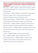 UPDATED MBA ETS MAJOR FIELD TEST 2024 &vert;210 QUESTIONS  WITH CORRECT ANSWERS ALREADY PASSED AND  VERIFIED
