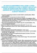 ATI HEALTH ASSESSMENT FINAL EXAM 3 LATEST  VERSIONS &lpar;VERSION A&comma; B AND C&rpar; NEWEST 2024 ACTUAL  EXAM 100 QUWESTIONS AND CORRECT DETAILED  ANSWERS WITH RATIONALES &lpar;VERIFIED ANSWERS&rpar;  ALREADY GRADED A&plus;