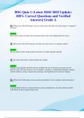 BSG Exams &lpar;Latest 2024&sol; 2025 Updates STUDY BUNDLE PACKAGE&rpar; 100&percnt; Correct Questions and Verified Answers&vert; Grade A