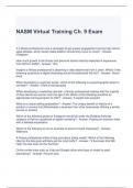 NASM Virtual Training Ch. 9 Exam with correct Answers 