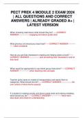 PECT PREK 4 MODULE 2 EXAM 2024 &vert; ALL QUESTIONS AND CORRECT ANSWERS &vert; ALREADY GRADED A&plus; &vert; LATEST VERSION