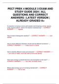 PECT PREK 4 MODULE 3 EXAM AND STUDY GUIDE 2024 &vert; ALL QUESTIONS AND CORRECT ANSWERS &vert; LATEST VERSION &vert; ALREADY GRADED A&plus;