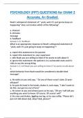 PSYCHOLOGY &lpar;PPT&rpar; QUESTIONS for EXAM 2  Accurate&comma; A&plus; Graded&period;