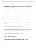 Clc 046 dod sustainable procurement program Questions and Answers Graded A+