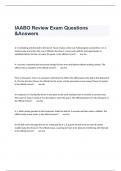 IAABO Review Exam Questions &Answers
