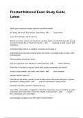 Prostart National Exam Study Guide Latest  Questions With Correct Answers