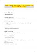 Music Content Knowledge &lpar;5113&rpar; Questions And  Answers 2024 Rated A&plus;