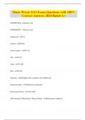 Music Praxis 5113 Exam Questions with 100&percnt;  Correct Answers 2024 Rated A&plus;
