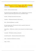 Music Praxis- 5113 Exam with 100&percnt; Correct  Answers Latest 2024 Rated A&plus;