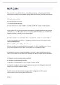 NUR 2214 final exam questions and answers 2024 (Verified 100%)