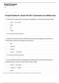 CompTIA Network+ Exam N10-007 Command-Line Utilities Quiz 2024.