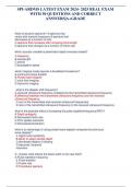 SPI-ARDMS LATEST EXAM 2024- 2025 REAL EXAM WITH 50 QUESTIONS AND CORRECT ANSWERS&vert;A&plus;GRADE