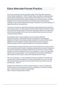Extra Alternate-Format Practice