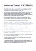 Business and Finance 6-12 &lpar;276&rpar; TExES &num;2