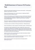 &lowbar;TExES Business & Finance 276 Practice Test