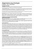Samenvatting Hoofdstuk 1 Psychologie &lpar;Wat is psychologie&rpar; -  Algemene psychologie &lpar;K001069A en B001629&rpar;