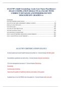 AGACNP &lpar;Adult Gerontology Acute Care Nurse Practitioner&rpar; EXAM COMPILATION 2024&sol;ACTUAL EXAMS WITH CORRECT DETAILED ANSWERS&sol;BRAND NEW 2024&sol;ALREADY GRADED A&plus;