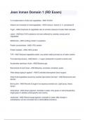 Jean Inman Domain 1 &lpar;RD Exam&rpar;