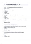 CST 4709 Exam 1 &lpar;Ch1&comma; 2&comma; 3