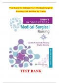 Test Bank for Introductory Medical Surgical Nursing 13th Edition by Timby