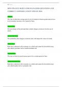 D076 FINANCE SKILLS FOR MANAGERS QUESTIONS AND  CORRECT ANSWERS LATEST UPDATE 2024