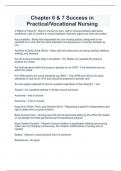 Chapter 6 & 7 Success in  Practical&sol;Vocational Nursing