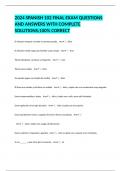 2024 SPANISH 102 FINAL EXAM QUESTIONS AND ANSWERS WITH COMPLETE SOLUTIONS;100% CORRECT